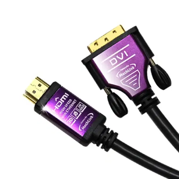 HDMI 1.4 to DVI-D 듀얼 메탈 모니터 장거리 케이블 15m